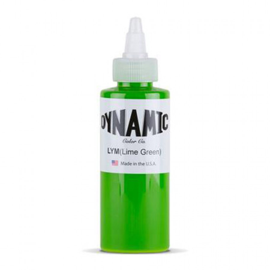 Тату краска Dynamic Colors Leaf Green - 120 мл ярко-зеленый