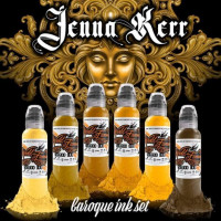 Тату-краска World Famous Tattoo Ink Jenna Kerr's Baroque Color Set (6 пигментов - 30 мл)