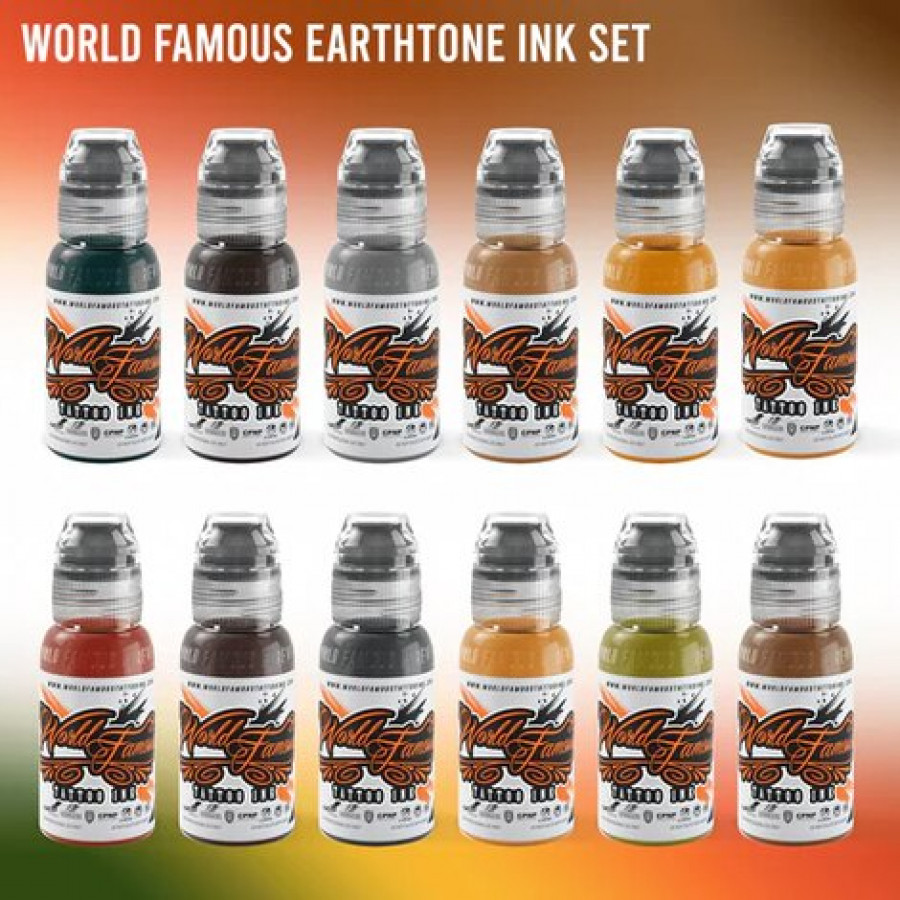 Краска World Famous Tattoo Ink 72 Bottle Color Set